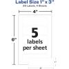 imageAvery NoIron Fabric Labels 12quot x 134quot Washer and DryerSafe Waterproof Labels NonPrintable 54 Total 40720White