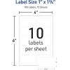 imageAvery NoIron Fabric Labels 12quot x 134quot Washer and DryerSafe Waterproof Labels NonPrintable 54 Total 40720White