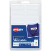 imageAvery NoIron Fabric Labels 12quot x 134quot Washer and DryerSafe Waterproof Labels NonPrintable 54 Total 40720White