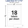 imageAvery NoIron Fabric Labels 12quot x 134quot Washer and DryerSafe Waterproof Labels NonPrintable 54 Total 40720White
