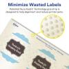 imageAvery Pearlized Ivory Round Scalloped Labels Sure Feed Technology PrinttoTheEdge 25quot Diameter 225 Pearlized Ivory Labels LaserInkjet Printable450 labels