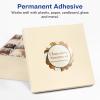 imageAvery Pearlized Ivory Round Scalloped Labels Sure Feed Technology PrinttoTheEdge 25quot Diameter 225 Pearlized Ivory Labels LaserInkjet Printable90 labels