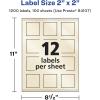 imageAvery Pearlized Ivory Square Labels Sure Feed Technology PrinttoTheEdge 2quot x 2quot 120 Pearlized Ivory Labels LaserInkjet Printable1 200 labels