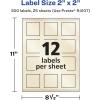 imageAvery Pearlized Ivory Square Labels Sure Feed Technology PrinttoTheEdge 2quot x 2quot 120 Pearlized Ivory Labels LaserInkjet Printable300 labels