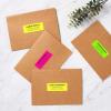 imageAvery Printable Address Labels with Sure Feed 1quot x 258quot Assorted Neon Magenta Green and Yellow 450 Blank Mailing Labels for Laser and Inkjet Printers 5979Assorted