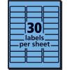 imageAvery Printable Address Labels with Sure Feed 1quot x 258quot Assorted Neon Magenta Green and Yellow 450 Blank Mailing Labels for Laser and Inkjet Printers 5979Pastel Blue