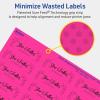 imageAvery Printable Rectangle Labels Sure Feed Technology 34quot x 214quot Neon Magenta Labels PrinttoTheEdge LaserInkjet Printable 1200 Total Great for Mailing600 labels