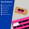 imageAvery Printable Rectangle Labels Sure Feed Technology 34quot x 214quot Neon Magenta Labels PrinttoTheEdge LaserInkjet Printable 1200 Total Great for Mailing600 labels