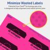 imageAvery Printable Rectangle Scalloped Labels Sure Feed Technology 2quot x 3quot Neon Magenta Labels PrinttoTheEdge LaserInkjet Printable 80 Total Great for Mailing and Candles160 labels
