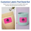 imageAvery Printable Rectangle Scalloped Labels Sure Feed Technology 2quot x 3quot Neon Magenta Labels PrinttoTheEdge LaserInkjet Printable 80 Total Great for Mailing and Candles160 labels