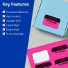 imageAvery Printable Rectangle Scalloped Labels Sure Feed Technology 2quot x 3quot Neon Magenta Labels PrinttoTheEdge LaserInkjet Printable 80 Total Great for Mailing and Candles160 labels