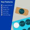 imageAvery Printable Round Scalloped Labels Sure Feed Technology 212quot Diameter Bright Blue Labels PrinttoTheEdge LaserInkjet Printable 90 Total Great for Mailing Seals and Candles720 labels