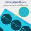imageAvery Printable Round Scalloped Labels Sure Feed Technology 212quot Diameter Bright Blue Labels PrinttoTheEdge LaserInkjet Printable 90 Total Great for Mailing Seals and Candles360 labels