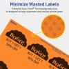imageAvery Printable Round Scalloped Labels Sure Feed Technology 212quot Diameter Bright Orange Labels PrinttoTheEdge LaserInkjet Printable 90 Total Great for Mailing Seals and Candles180 labels
