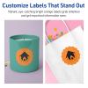 imageAvery Printable Round Scalloped Labels Sure Feed Technology 212quot Diameter Bright Orange Labels PrinttoTheEdge LaserInkjet Printable 90 Total Great for Mailing Seals and Candles360 labels