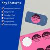 imageAvery Printable Round Scalloped Labels Sure Feed Technology 212quot Diameter Bright Pink Labels PrinttoTheEdge LaserInkjet Printable 90 Total Great for Mailing Seals and Candles360 labels