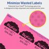 imageAvery Printable Round Scalloped Labels Sure Feed Technology 212quot Diameter Bright Pink Labels PrinttoTheEdge LaserInkjet Printable 90 Total Great for Mailing Seals and Candles90 labels