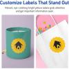 imageAvery Printable Round Scalloped Labels Sure Feed Technology 212quot Diameter Bright Yellow Labels PrinttoTheEdge LaserInkjet Printable 90 Total Great for Mailing Seals and Candles720 labels