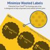 imageAvery Printable Round Scalloped Labels Sure Feed Technology 212quot Diameter Bright Yellow Labels PrinttoTheEdge LaserInkjet Printable 90 Total Great for Mailing Seals and Candles720 labels