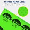 imageAvery Printable Round Scalloped Labels Sure Feed Technology 212quot Diameter Neon Green Labels PrinttoTheEdge LaserInkjet Printable 90 Total Great for Mailing Seals and Candles180 labels