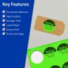 imageAvery Printable Round Scalloped Labels Sure Feed Technology 212quot Diameter Neon Green Labels PrinttoTheEdge LaserInkjet Printable 90 Total Great for Mailing Seals and Candles180 labels