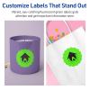 imageAvery Printable Round Scalloped Labels Sure Feed Technology 212quot Diameter Neon Green Labels PrinttoTheEdge LaserInkjet Printable 90 Total Great for Mailing Seals and Candles180 labels