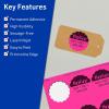 imageAvery Printable Round Scalloped Labels Sure Feed Technology 212quot Diameter Neon Magenta Labels PrinttoTheEdge LaserInkjet Printable 180 Total Great for Mailing Seals and Candles360 labels