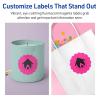 imageAvery Printable Round Scalloped Labels Sure Feed Technology 212quot Diameter Neon Magenta Labels PrinttoTheEdge LaserInkjet Printable 180 Total Great for Mailing Seals and Candles90 labels