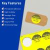 imageAvery Printable Round Scalloped Labels Sure Feed Technology 212quot Diameter Neon Yellow Labels PrinttoTheEdge LaserInkjet Printable 90 Total Great for Mailing Seals and Candles360 labels