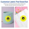 imageAvery Printable Round Scalloped Labels Sure Feed Technology 212quot Diameter Neon Yellow Labels PrinttoTheEdge LaserInkjet Printable 90 Total Great for Mailing Seals and Candles360 labels