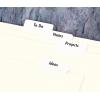 imageAvery Printable SelfAdhesive Plastic Tabs 134quot Repositionable Adhesive White Pack of 80 16282
