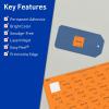 imageAvery Printable Square Labels Sure Feed Technology 1quot x 1quot Bright Orange Labels PrinttoTheEdge LaserInkjet Printable 3840 Total Great for Soaps and QR Codes480 labels
