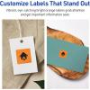imageAvery Printable Square Labels Sure Feed Technology 1quot x 1quot Bright Orange Labels PrinttoTheEdge LaserInkjet Printable 3840 Total Great for Soaps and QR Codes480 labels