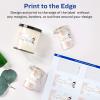 imageAvery Rectangle Labels Sure Feed Technology 15quot x 275quot 100 Glossy White Labels 36456500 labels
