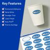imageAvery TrueBlock Matte White Oval Labels Sure Feed Technology 1quot x 2quot 240 Matte White Labels PrinttoTheEdge LaserInkjet Printable Great for Packaging and Product Merchandising2 400 labels