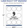 imageAvery TrueBlock Matte White Round Scalloped Labels Sure Feed Technology 25quot Diameter 90 Matte White Labels PrintToTheEdge LaserInkjet Printable Great for Packaging and Product Merchandising90 labels