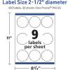 imageAvery TrueBlock Matte White Round Scalloped Labels Sure Feed Technology 25quot Diameter 90 Matte White Labels PrintToTheEdge LaserInkjet Printable Great for Packaging and Product Merchandising450 labels