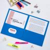 imageAvery Two Pocket Folders Holds up to 40 Sheets Business Card Slot 25 Light Blue Folders 4798625 pack