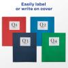 imageAvery Two Pocket Folders Holds up to 40 Sheets Business Card Slot Ideal for Portfolios Presentations and School Dark Blue Box of 25 47985125 pack