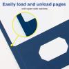 imageAvery Two Pocket Folders Holds up to 40 Sheets Business Card Slot Ideal for Portfolios Presentations and School Dark Blue Box of 25 47985125 pack