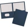 imageAvery Two Pocket Folders Holds up to 40 Sheets Business Card Slot Ideal for Portfolios Presentations and School Dark Blue Box of 25 4798525 pack