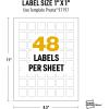 imageAvery UltraDuty GHS Labels Waterproof 1 X 1 White Square Labels 1200 Total Use with Laser Printers1 X 1