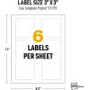 imageAvery UltraDuty GHS Labels Waterproof 1 X 1 White Square Labels 1200 Total Use with Laser Printers3 X 3