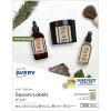 imageAvery Durable Waterproof Labels Sure Feed Technology 2quot x 2quot Square Labels OilResistant PrinttoTheEdge LaserPigmentInkjet 96 Total 64510Kraft Brown