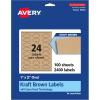 imageAvery Kraft Brown Oval Labels Sure Feed Technology 1quot x 2quot 360 Kraft Brown Labels PrinttoTheEdge LaserInkjet Printable2 400 labels