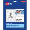 imageAvery Matte Clear Oval Labels Sure Feed Technology 1quot x 2quot 240 Matte Clear Labels PrinttoTheEdge LaserInkjet Printable2 400 labels