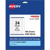 imageAvery Matte White Oval Labels Sure Feed Technology 1quot x 2quot 600 Matte White Printable Labels2 400 Labels