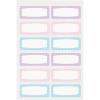 imageAvery NoIron Fabric Labels 12quot x 134quot Washer and DryerSafe Waterproof Labels NonPrintable 54 Total 40720Pastel Designs