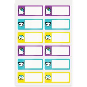 imageAvery NoIron Fabric Labels 12quot x 134quot Washer and DryerSafe Waterproof Labels NonPrintable 54 Total 40720Animal Designs