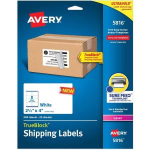 imageAvery Printable Blank Oval Labels 2quot x 313quot Matte White 200 Customizable Labels 22570One Size